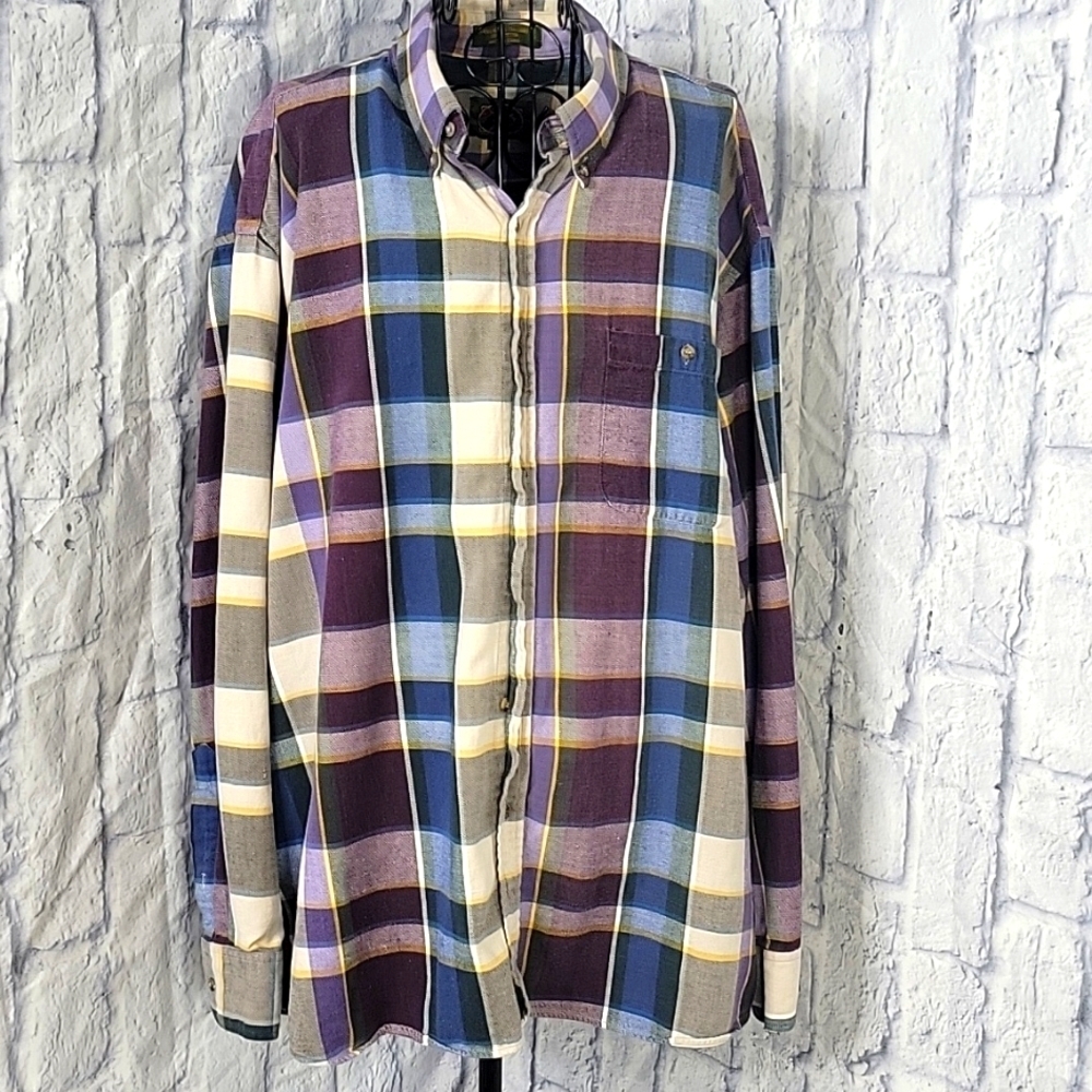 BOSTON‎ TRADER Plaid Casual Shirt 17/17 1/2